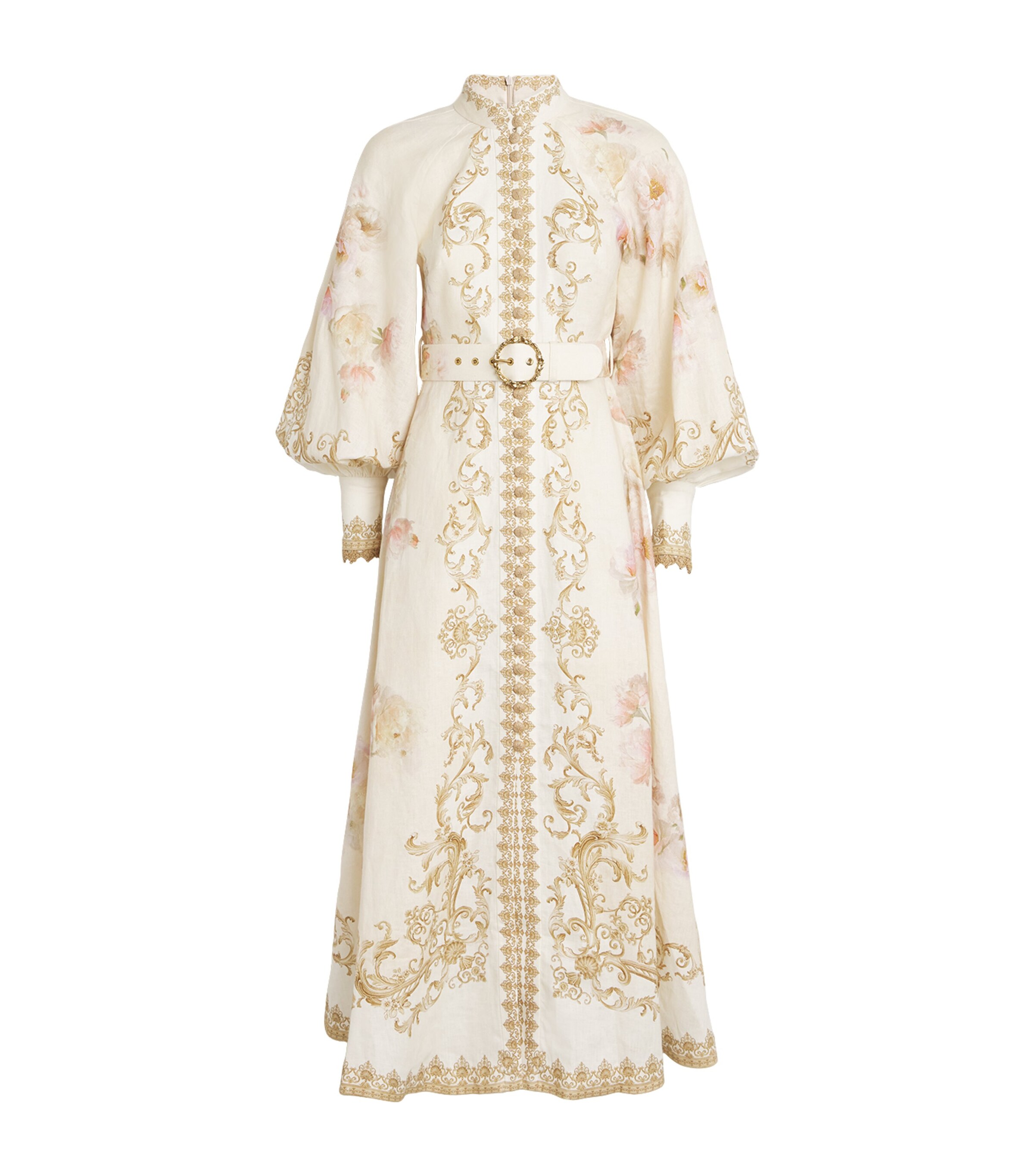 Linen Hypnotic Midi Dress