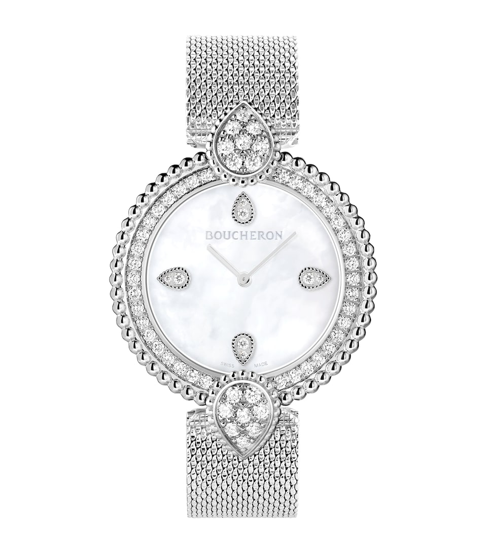 Steel and Diamond Serpent Bohème Watch 32mm