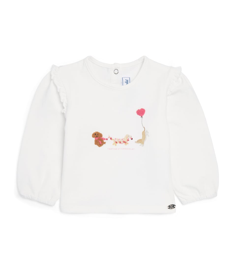 Tartine et Chocolat Stretch-Cotton Dog Long-Sleeve T-Shirt (3 Months-4 Years)