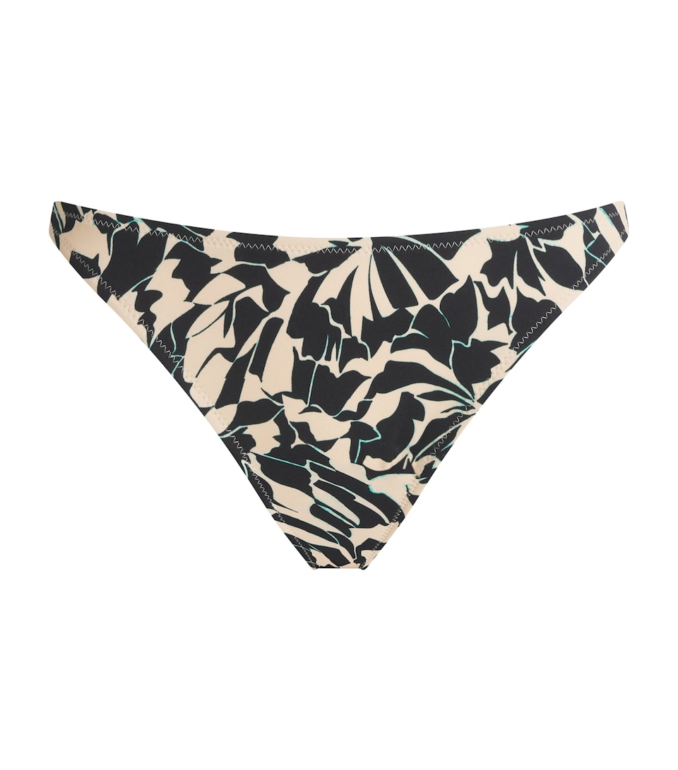 Ulla Johnson Womens Printed Mallorca Bikini Briefs Mercury