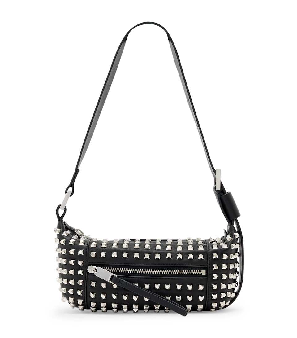 Lambskin Embellished Vega Shoulder Bag
