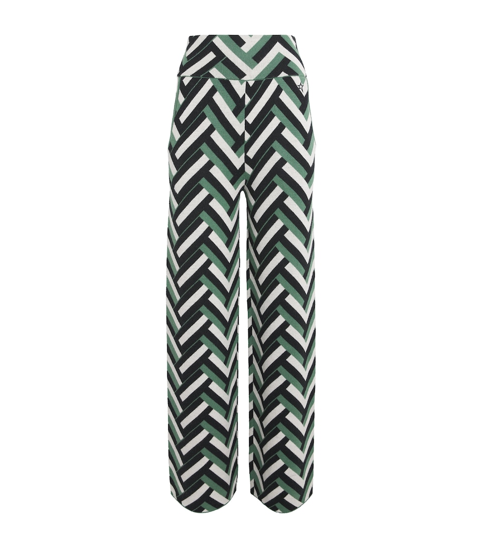 Merino Wool Jacquard Chalet Trousers