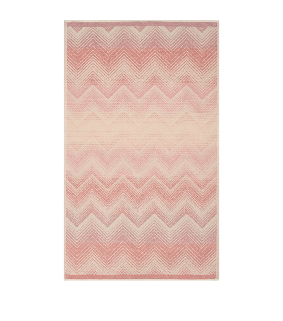 Missoni Home Marea Bath Sheet (100cm x 150cm) Pink/white