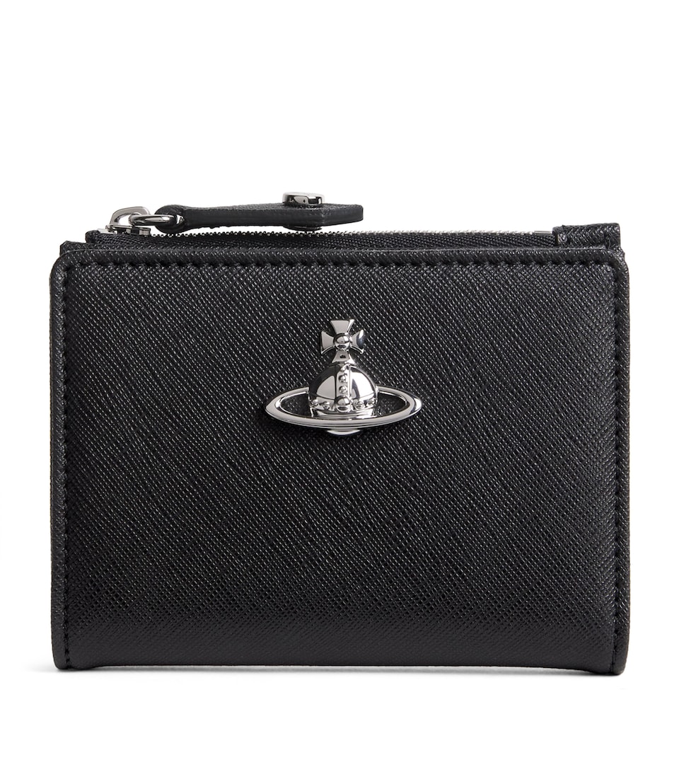 Vivienne Westwood Saffiano Leather Card Holder Black