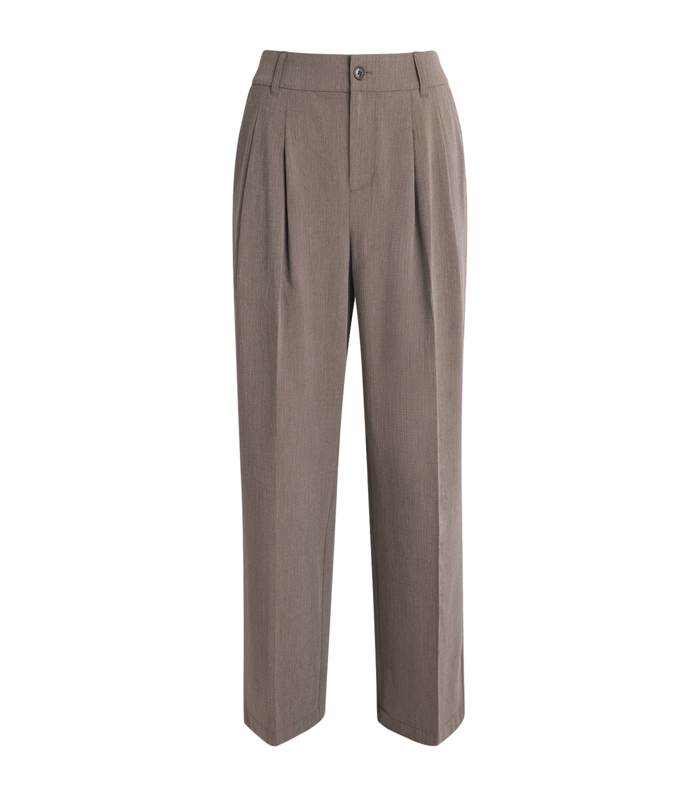 Varley Womens Alysha Wide-Leg Trousers Pine Bark Stripe