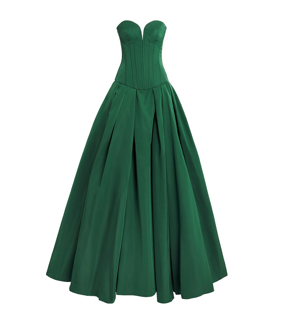 Zuhair Murad Womens Strapless Corset Gown Eden