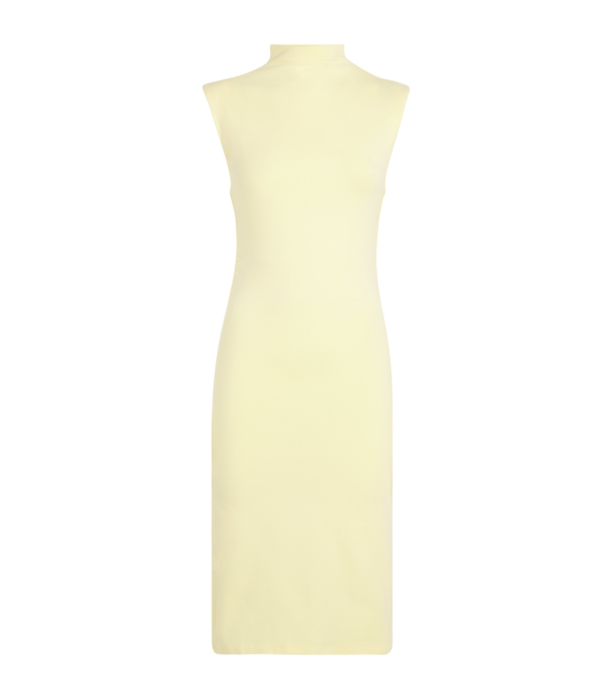 Jersey High-Neck Mini Dress