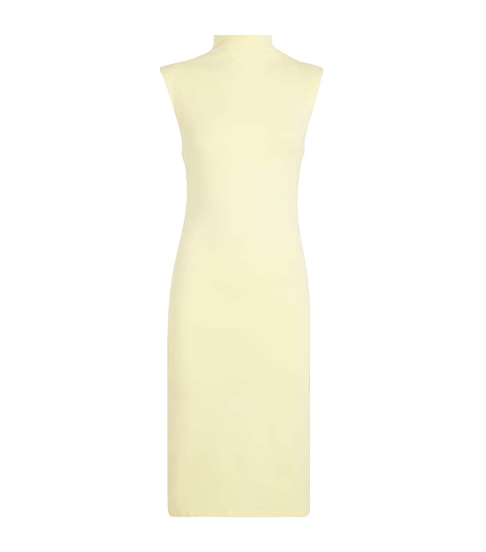 Jersey High-Neck Mini Dress