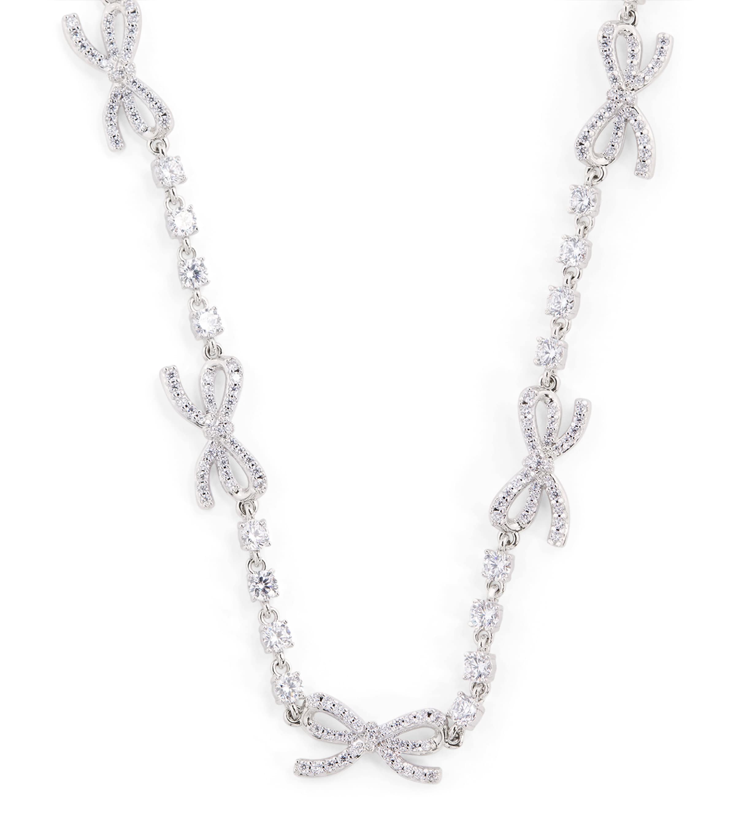 Crystal Bow Necklace