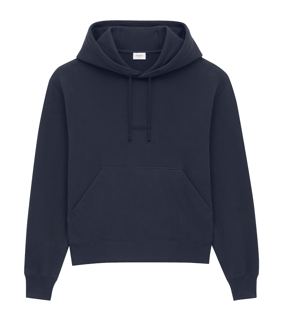 Cotton Logo Embroidered Hoodie