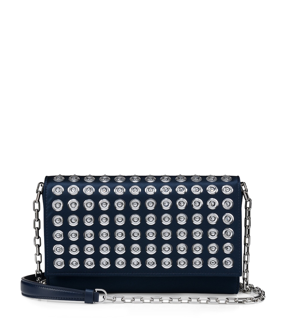 Paloma Silk-Leather Clutch Bag