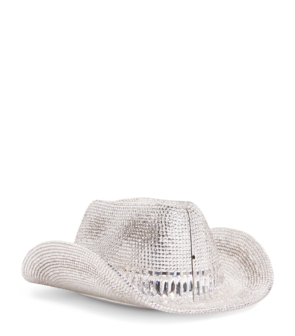 Crystal Cowboy Hat Jane Clutch Bag
