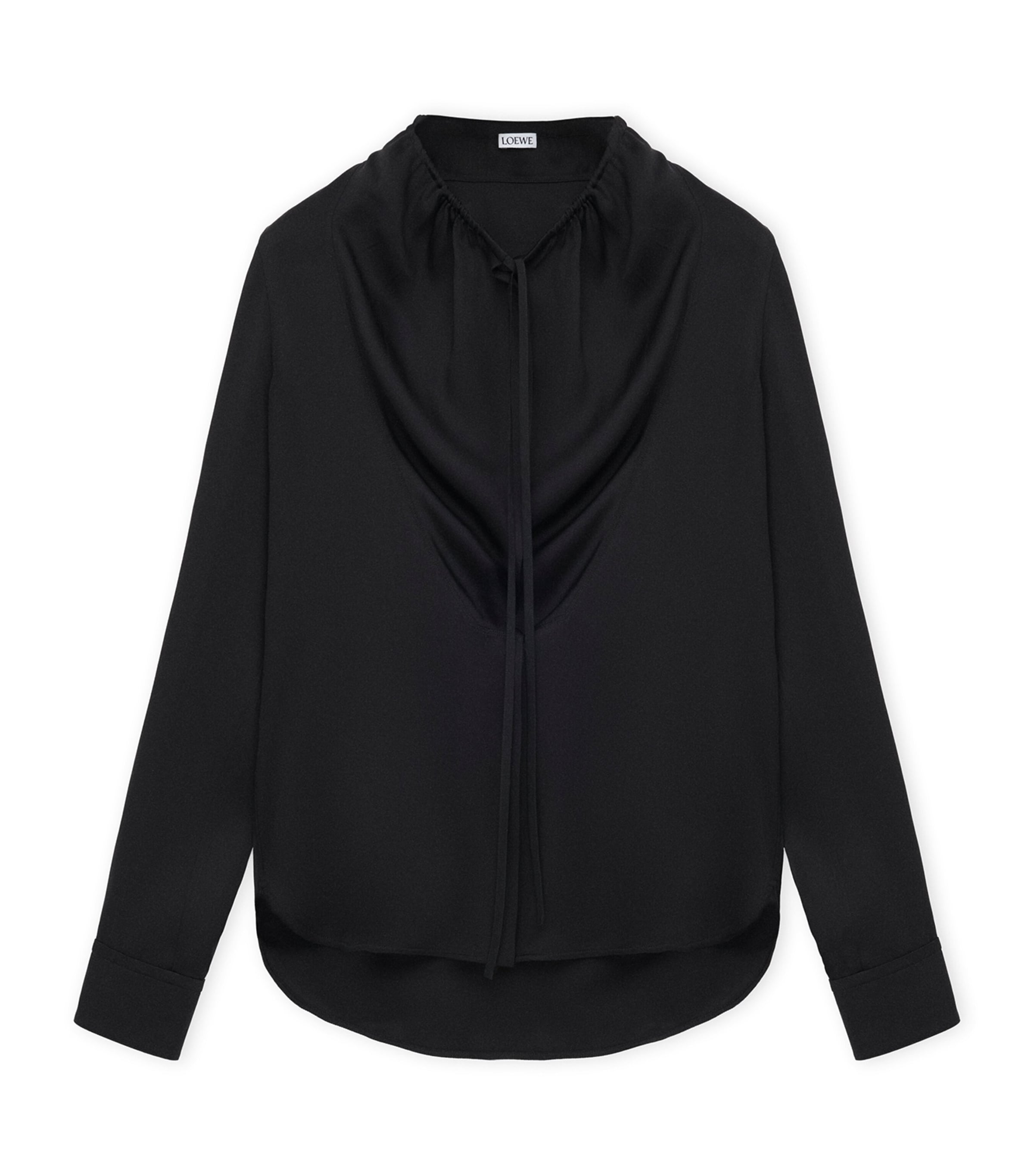 Silk-Blend Satin Blouse