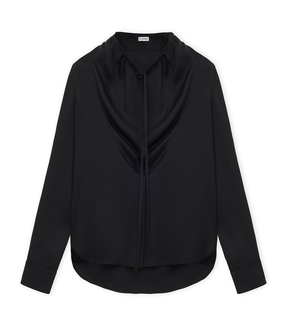 Silk-Blend Satin Blouse