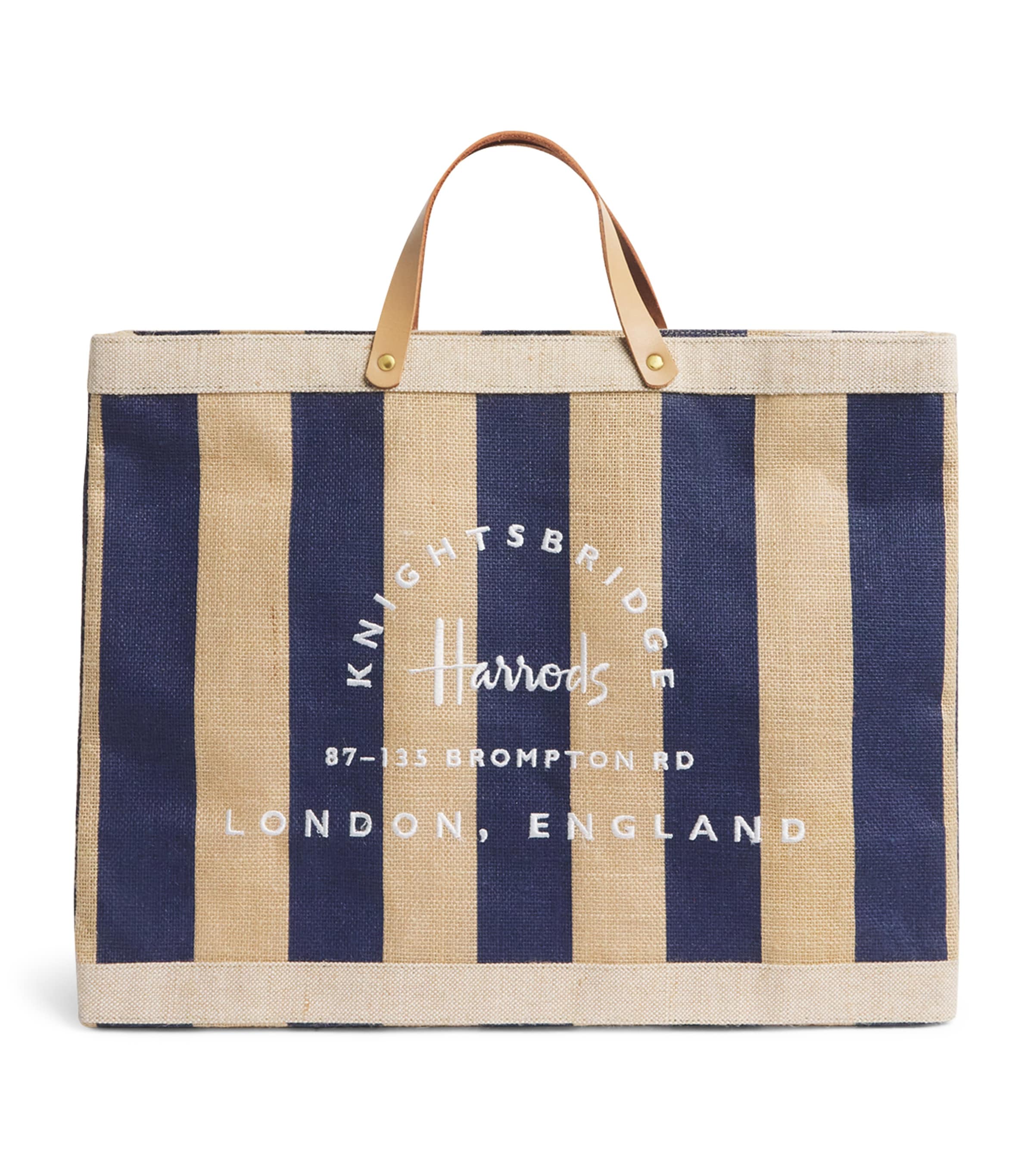 Large Canvas Stripe Knightsbridge Shopper Bag