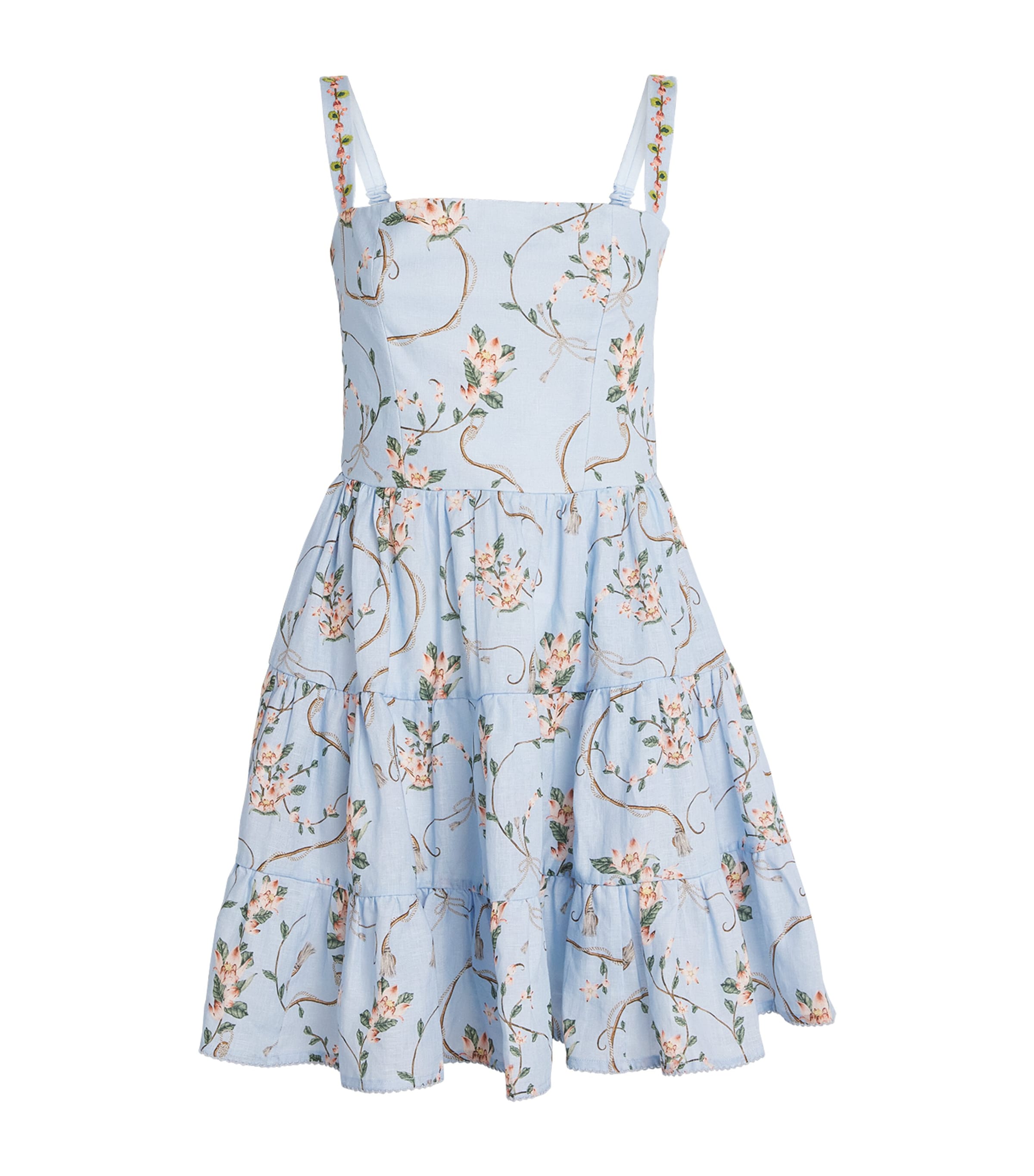 Agua By Agua Bendita Womens Linen Lima Navegante Mini Dress