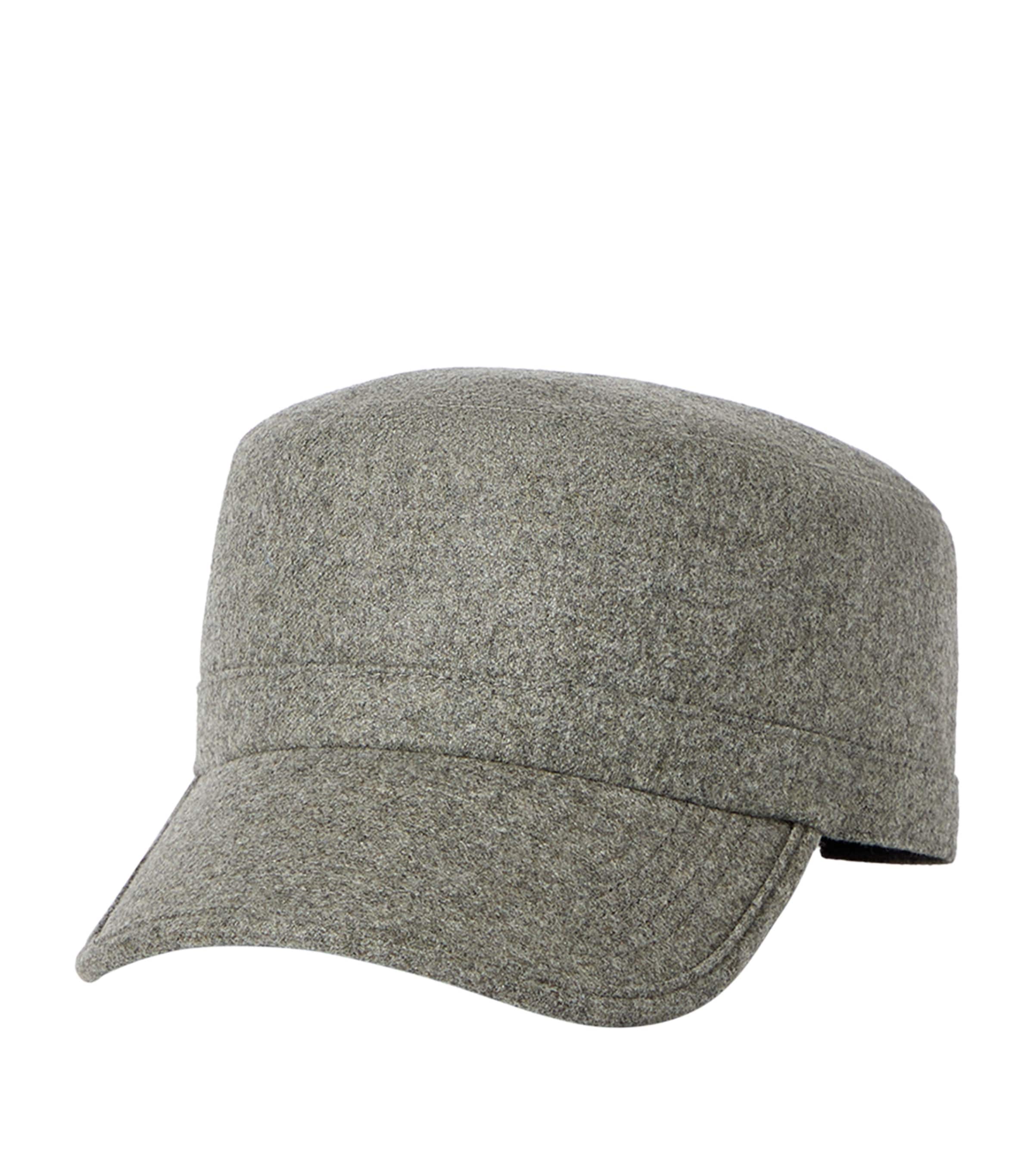 Brunello Cucinelli Virgin Wool Field Cap Army Green