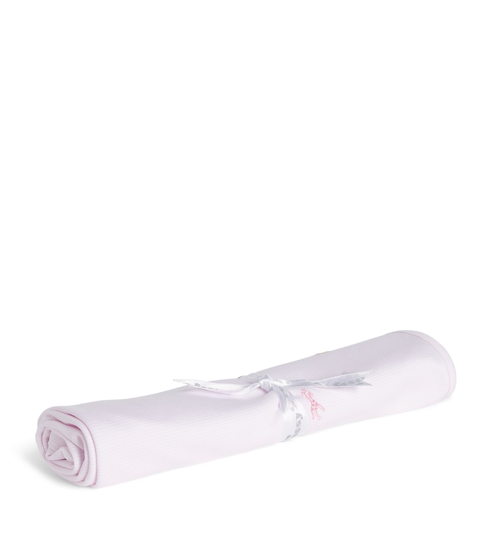 Kissy Kissy Cotton Striped Blanket (73cm x 73cm) Pink