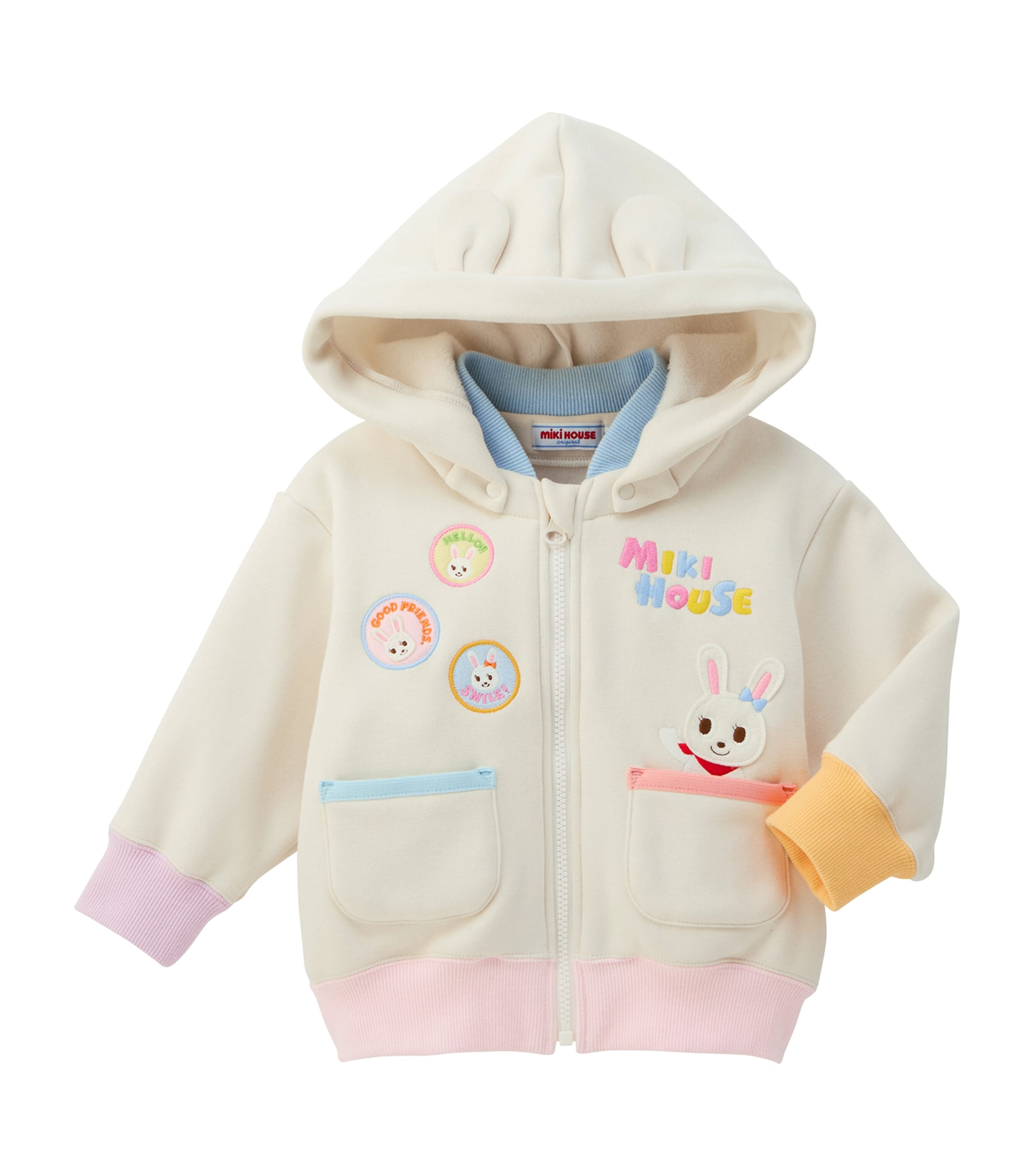 Miki House Appliqué Hooded Bomber Jacket (12 Months-7 Years)