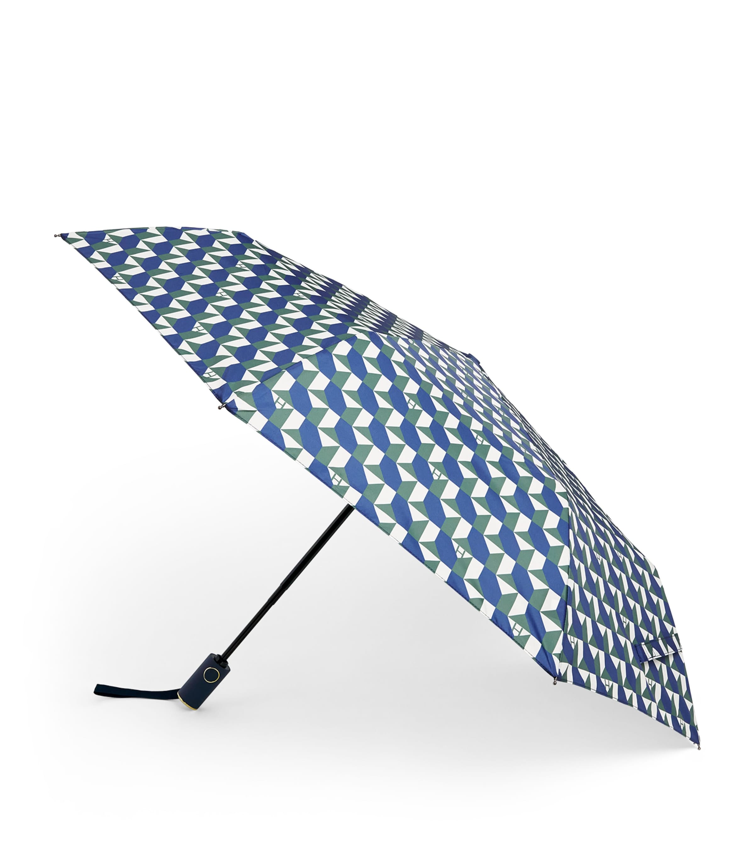 Harrods Geo Clash Umbrella Black