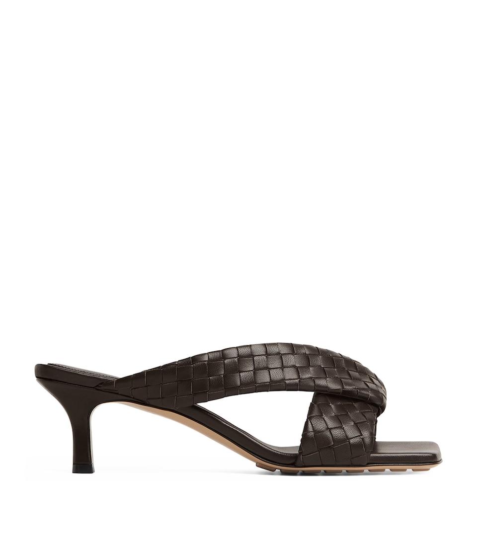 Leather Intrecciato Riva Mules 50
