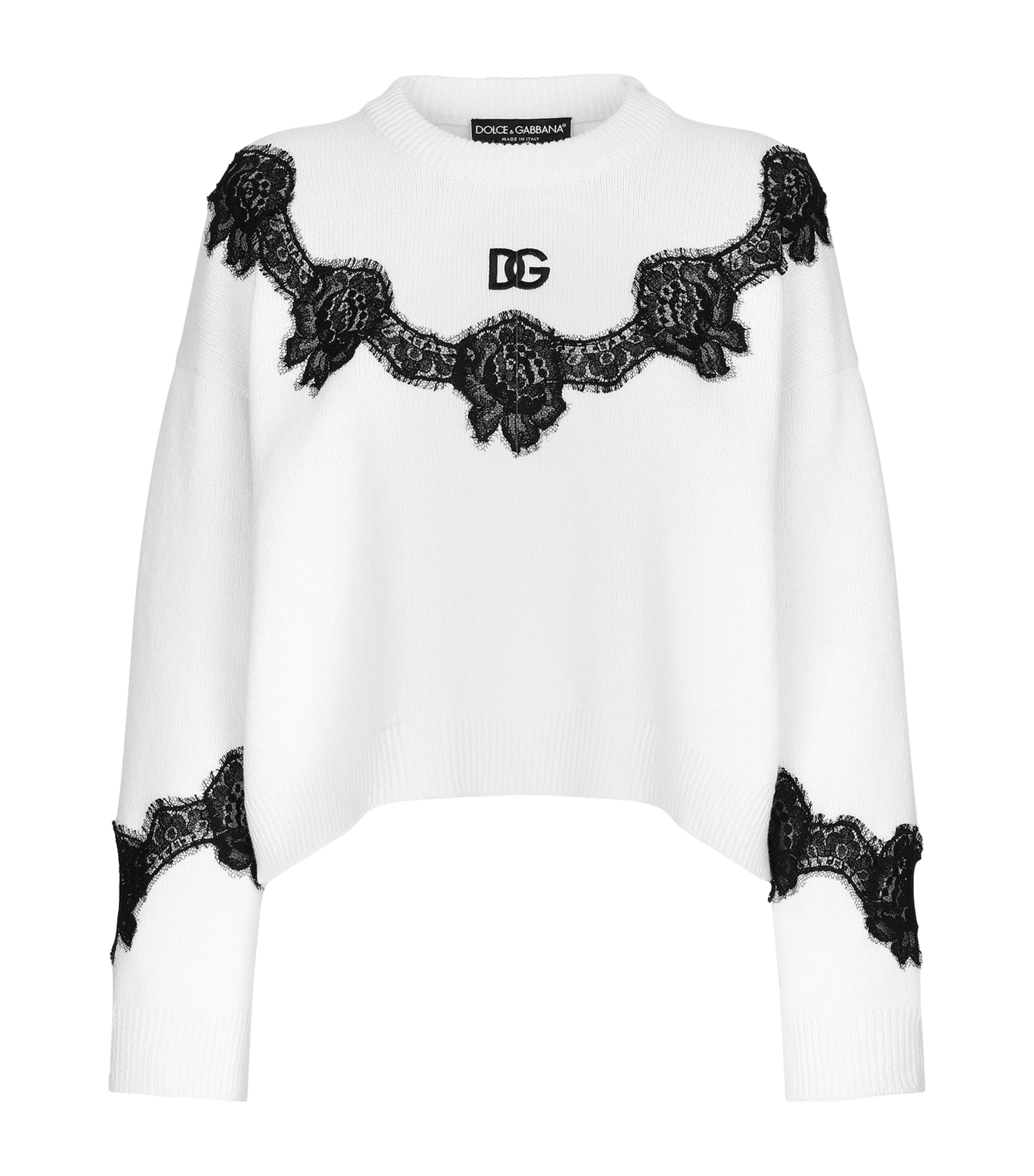 Lace-Detail Sweater