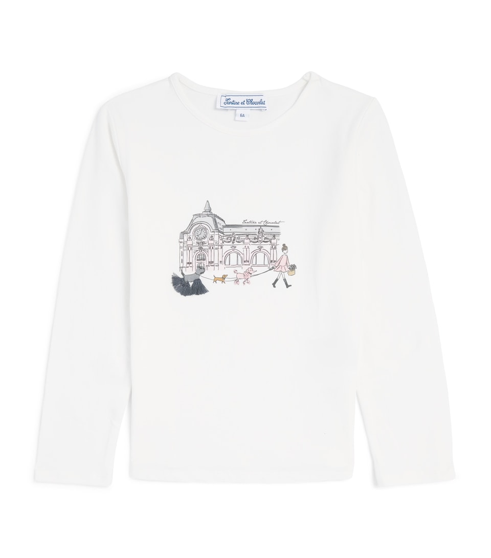 Tartine et Chocolat Stretch-Cotton Paris Long-Sleeve T-Shirt (2-14 Years)