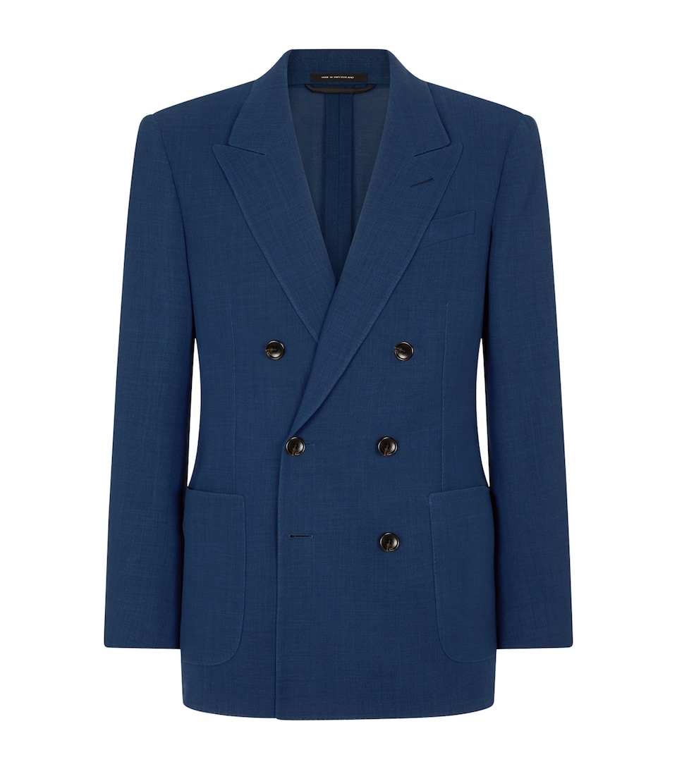 Virgin Wool Double-Breasted Blazer