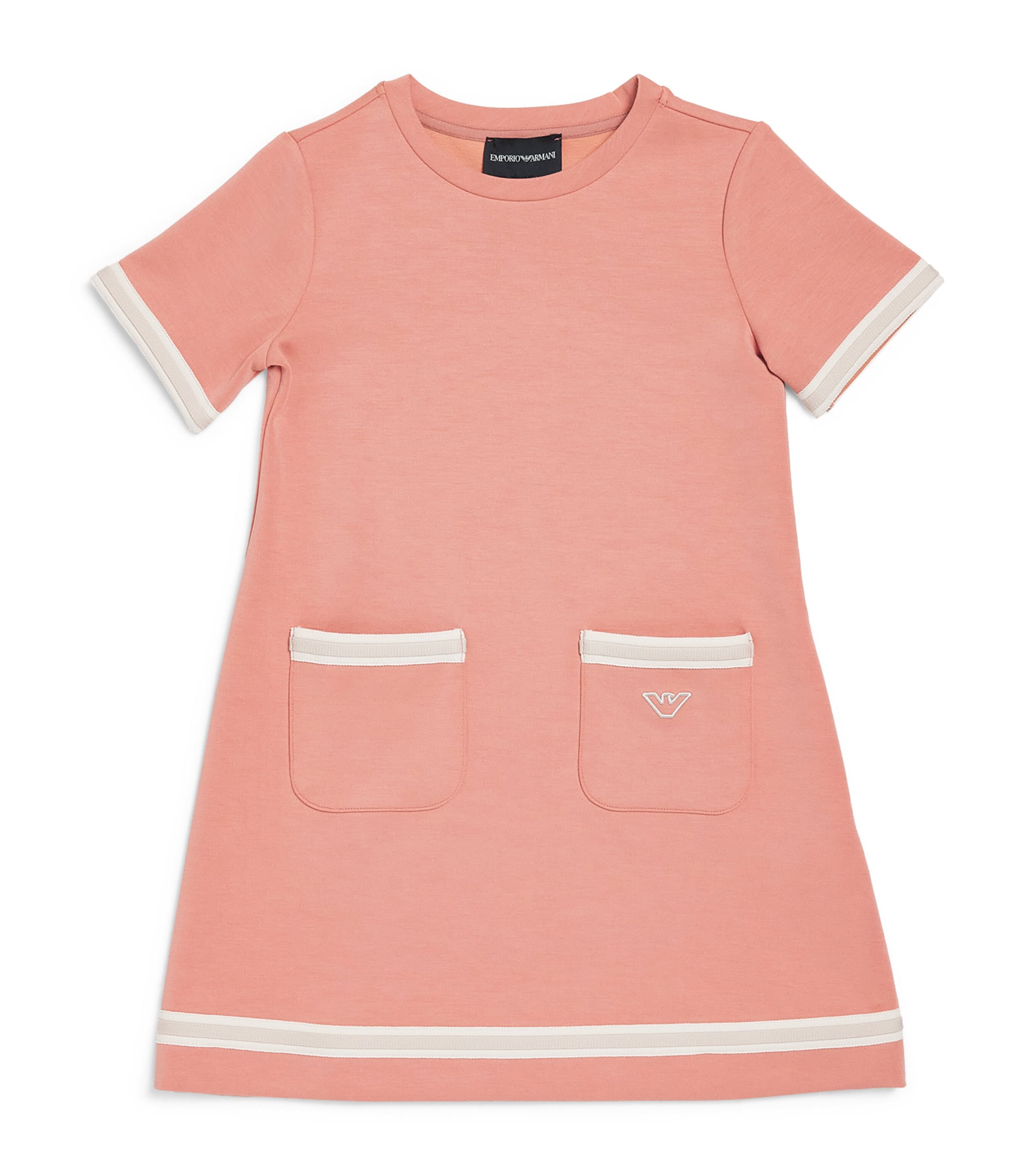 Emporio Armani Kids Banded T-Shirt Dress (4-14 Years) Canyon Clay