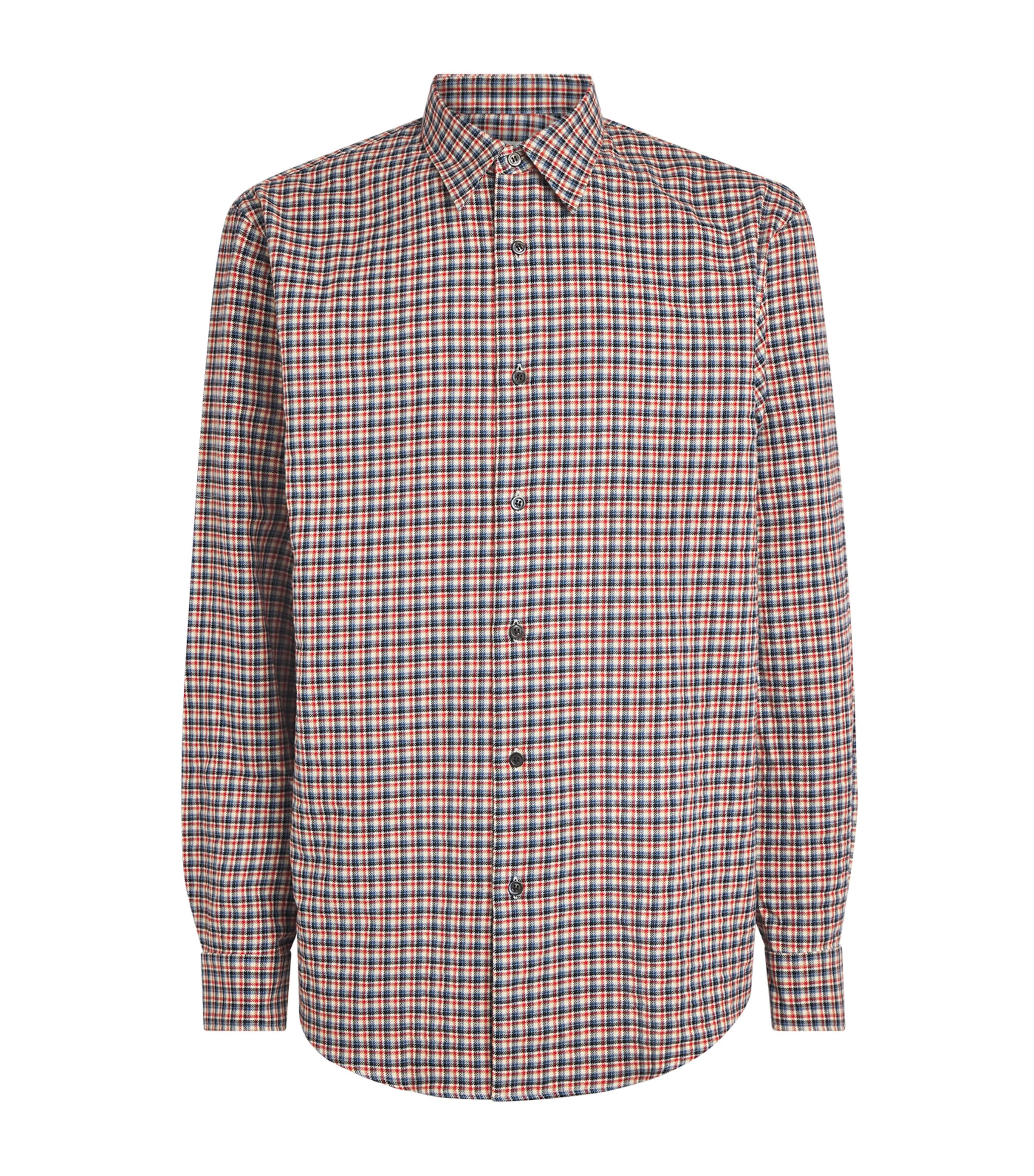 DRIES VAN NOTEN Mens Flannel Check Shirt