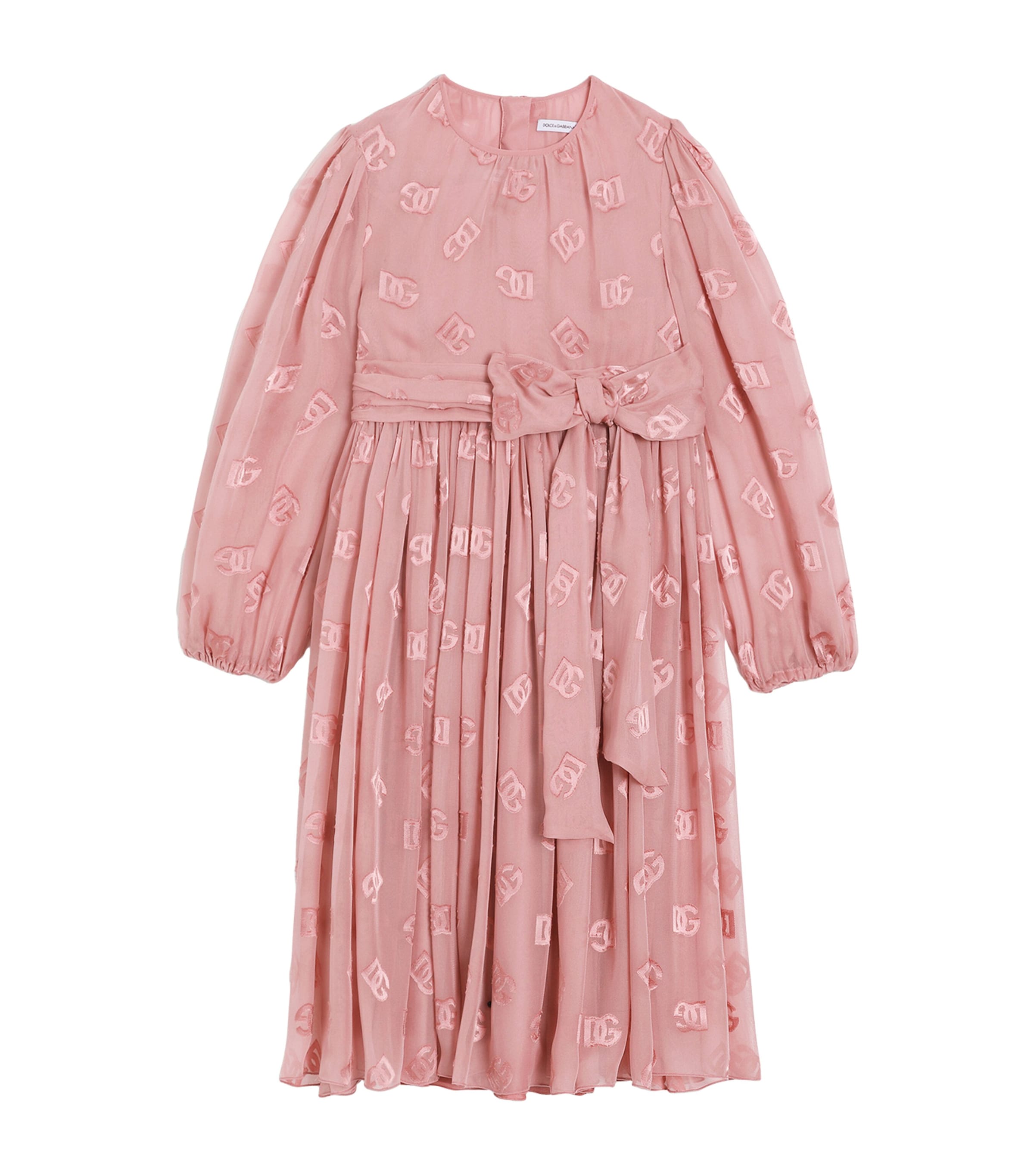 Satin DG Logo Dress (8-12+ Years)