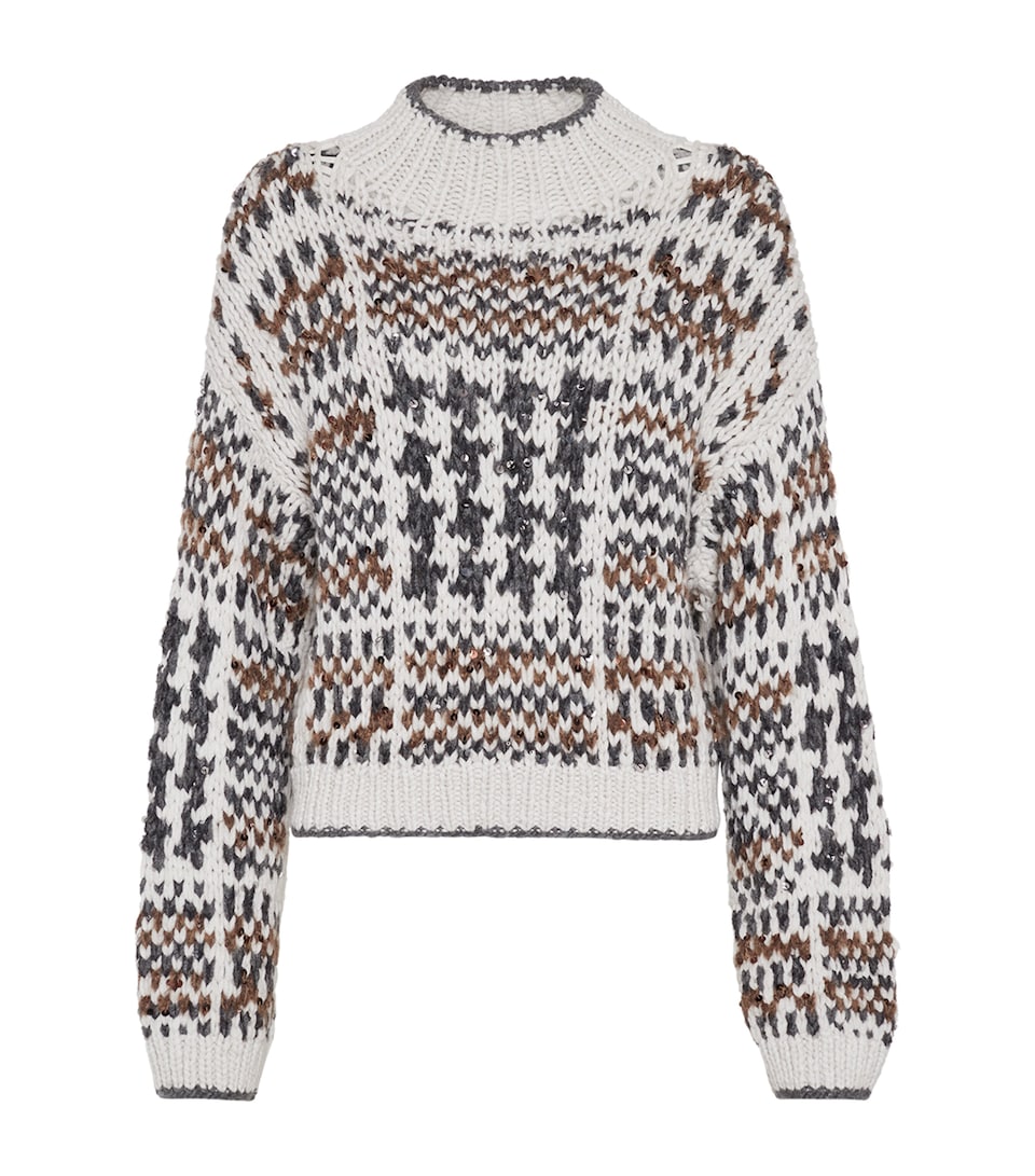 Cashmere Prince of Wales OPERA Sweater