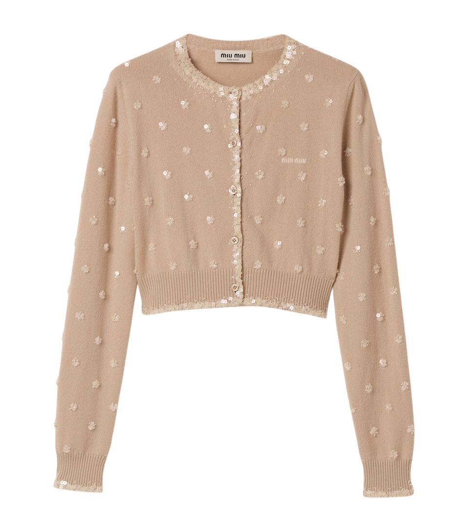 Cashmere Embellished Cardigan