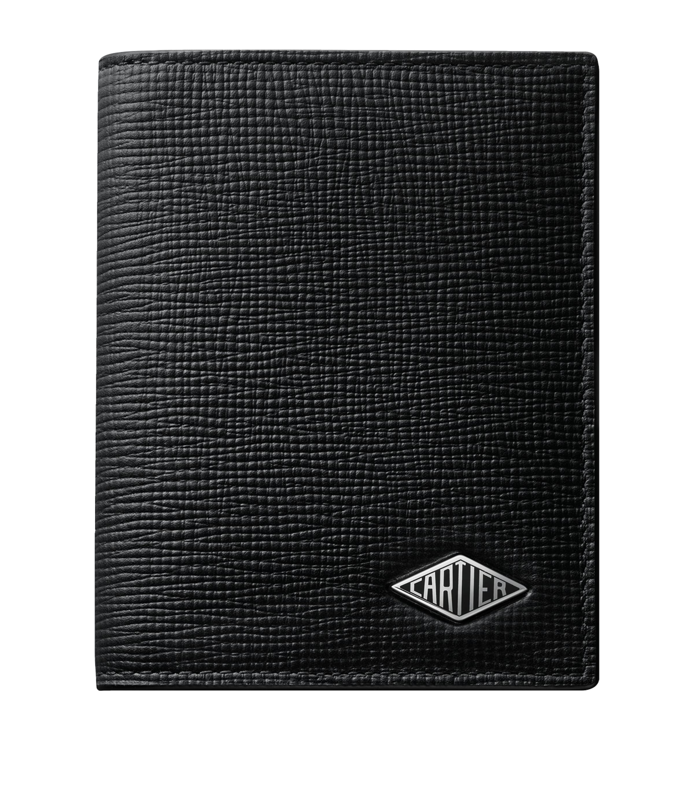 Grained Leather Losange Card Holder