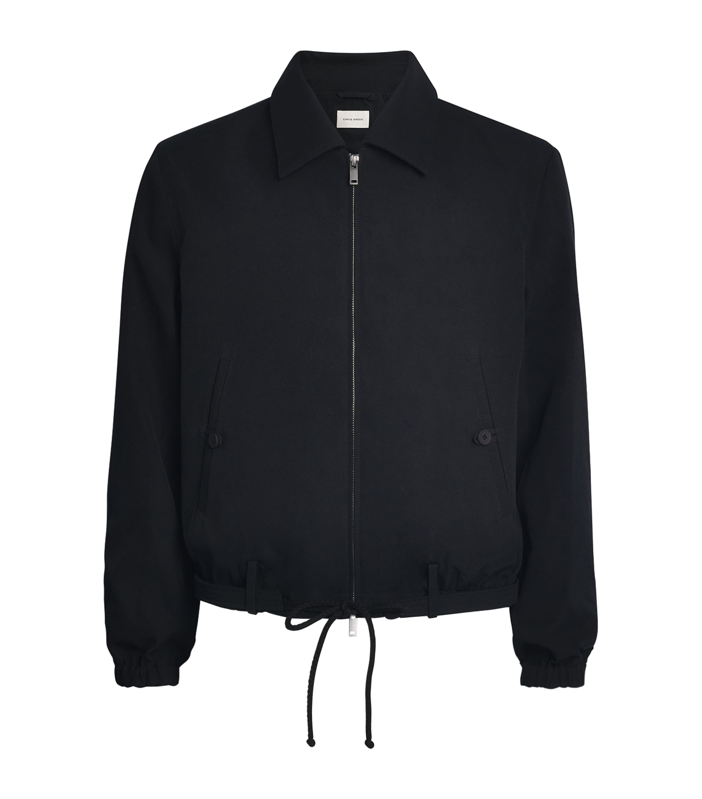 Craig Green Mens Wool Twill Utility Jacket Black