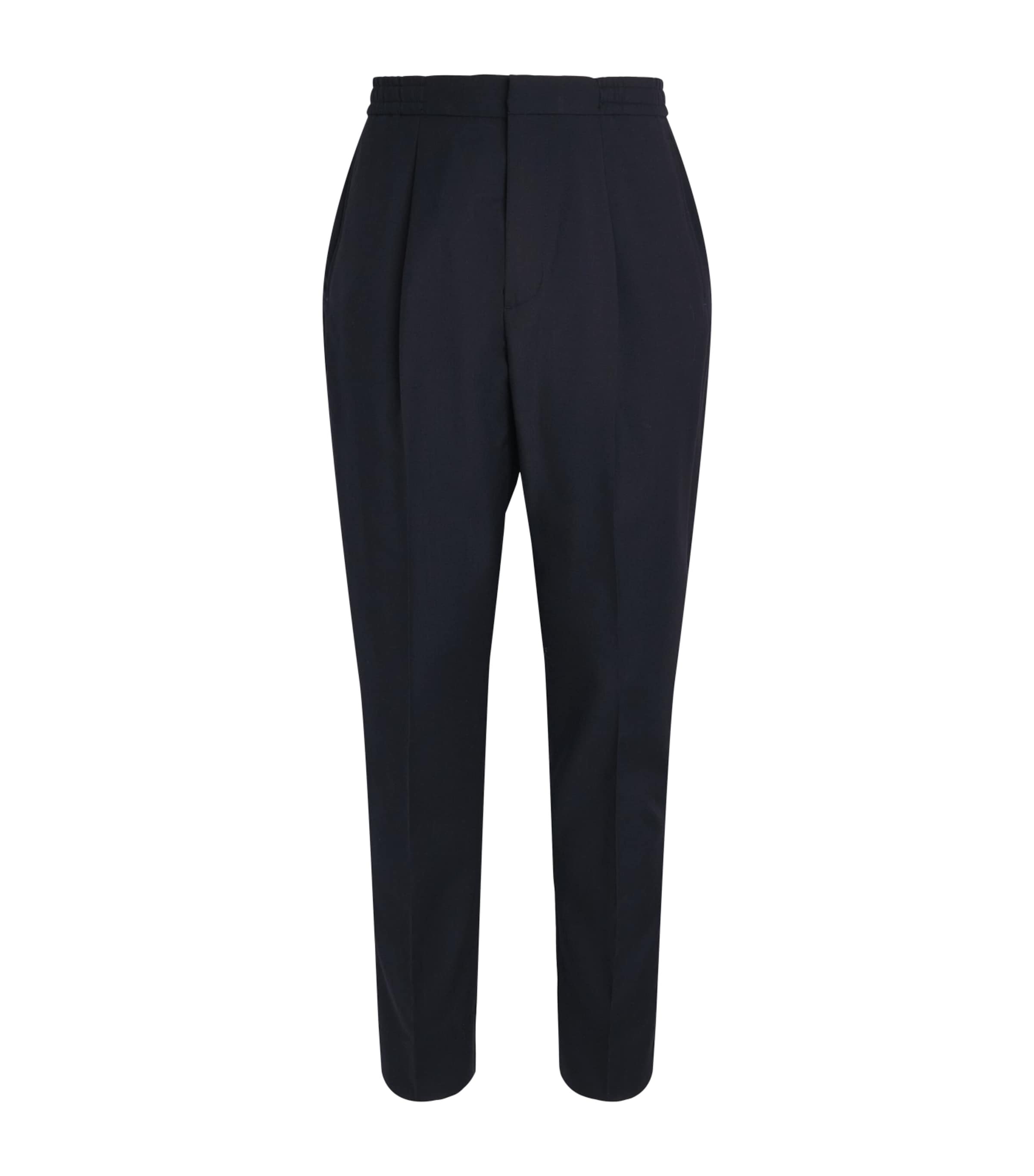 Wool Drew Drawstring Trousers