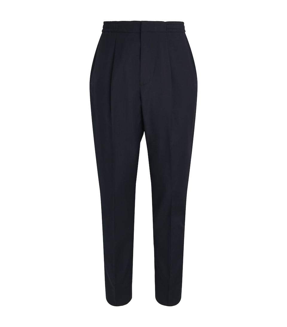 Wool Drew Drawstring Trousers