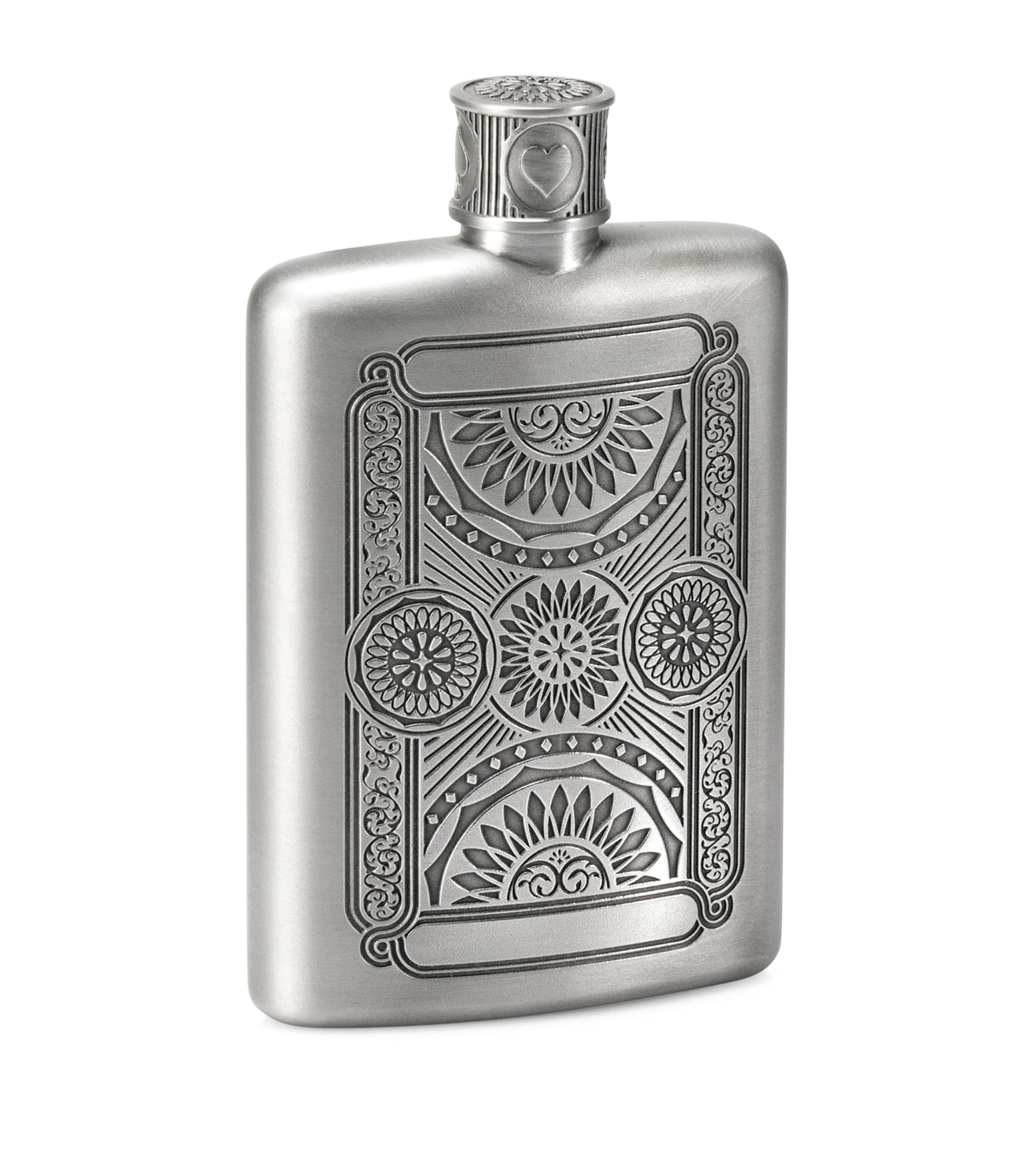 Pewter Ace Hip Flask (140ml)