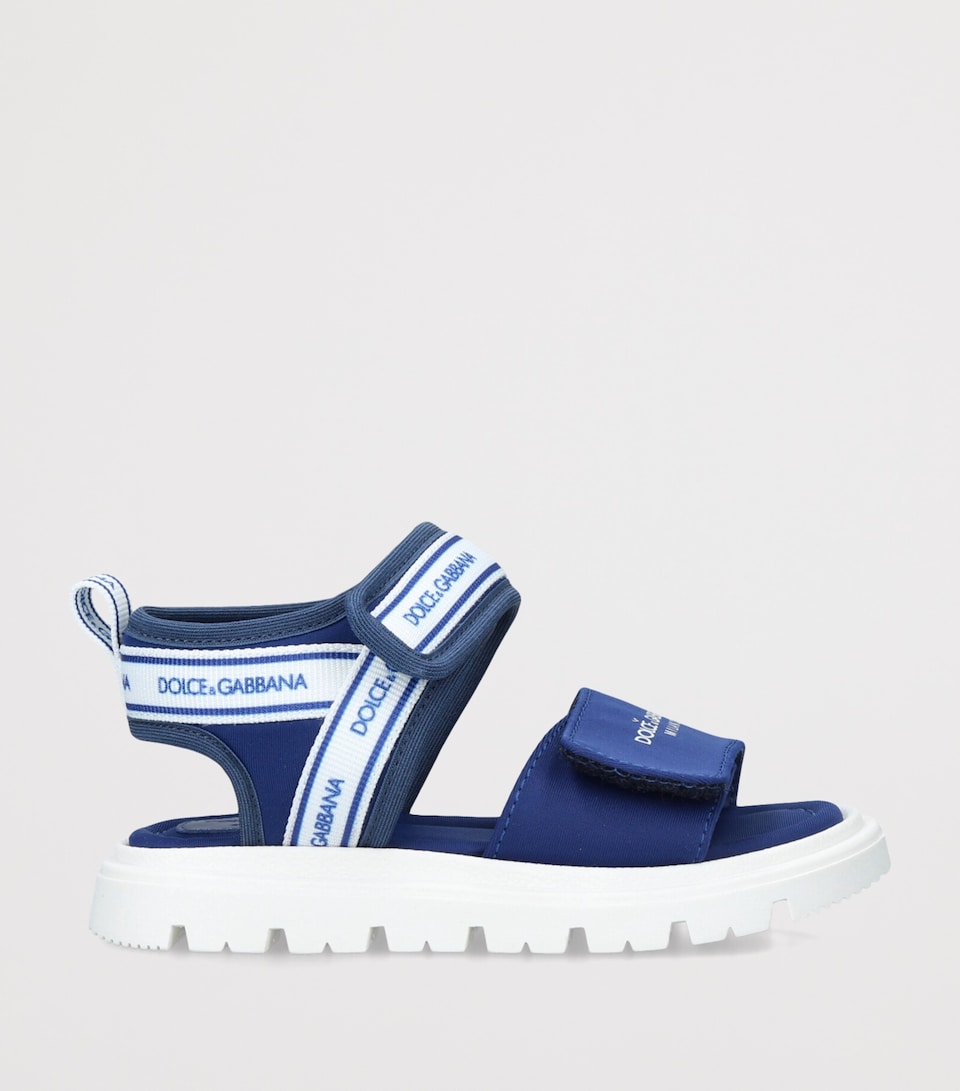 Dolce&Gabbana Kids Logo-Strap Sandals Blue Other