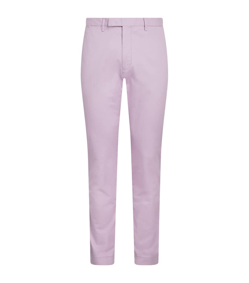 Polo Ralph Lauren Mens Stretch-Cotton Slim Chinos Spring Iris