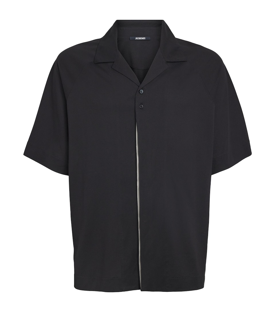Jacquemus Mens Cotton Jean Atelier Shirt Black