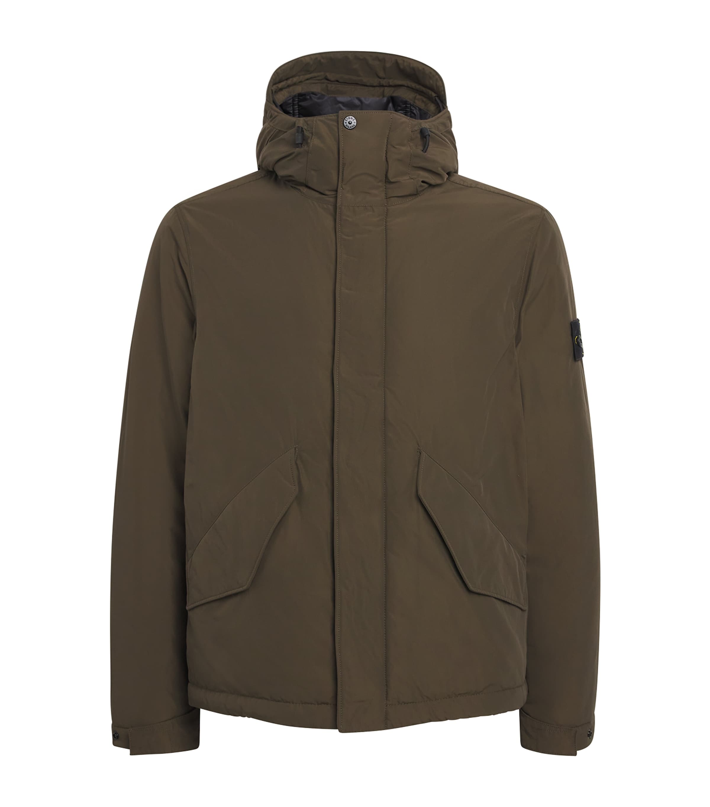 Stone Island Mens Down Micro Twill Short Parka