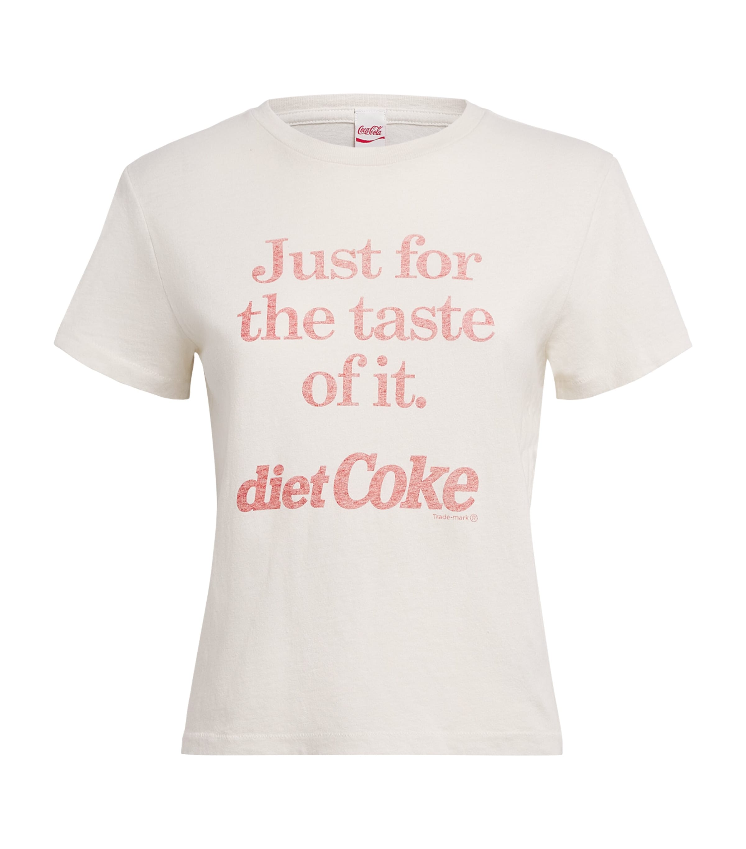 Re-Done Womens Cotton Diet Coke Classic T-Shirt Vintage White
