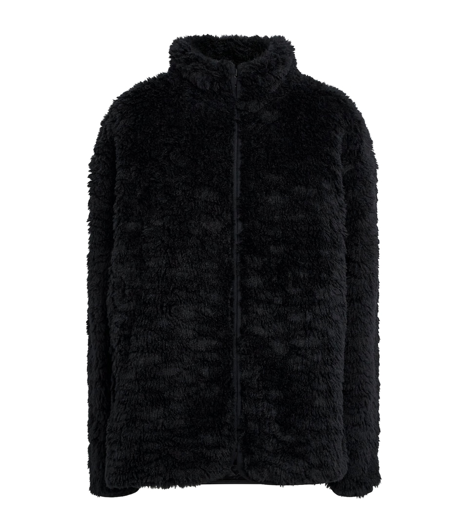 Faux Fur Zip-Up Jacket