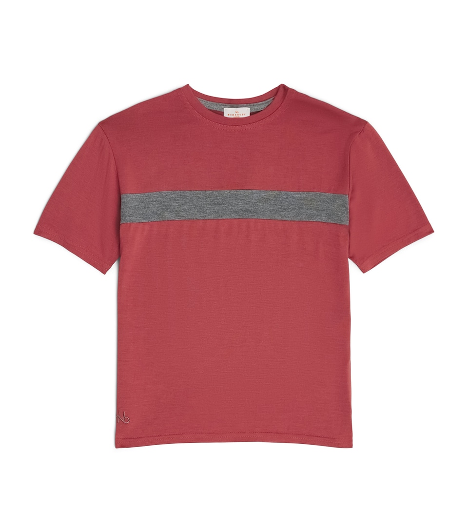 Homebody Kids Jersey Stripe T-Shirt (4-16 Years) Raw Clay