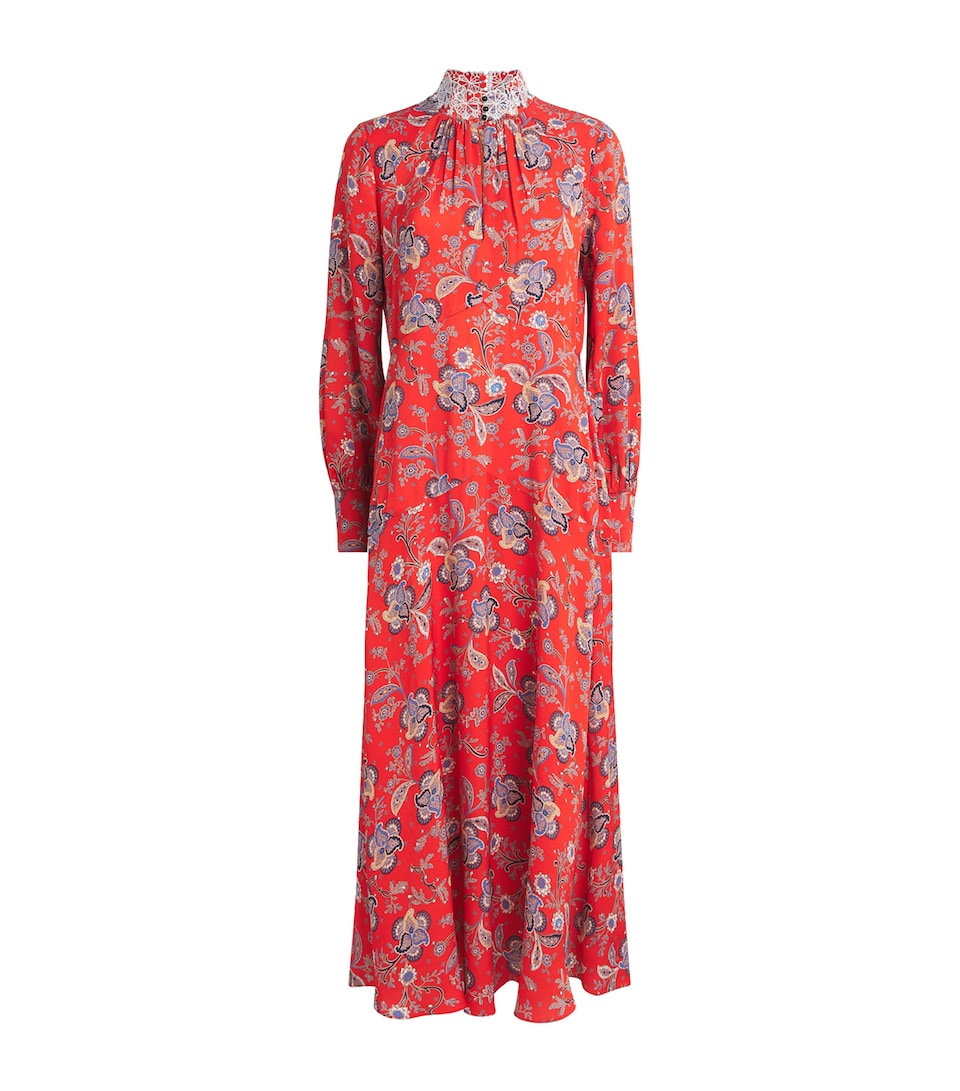 Paisley Print Maxi Dress