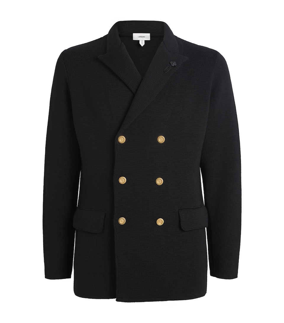 Virgin Wool Knitted Blazer