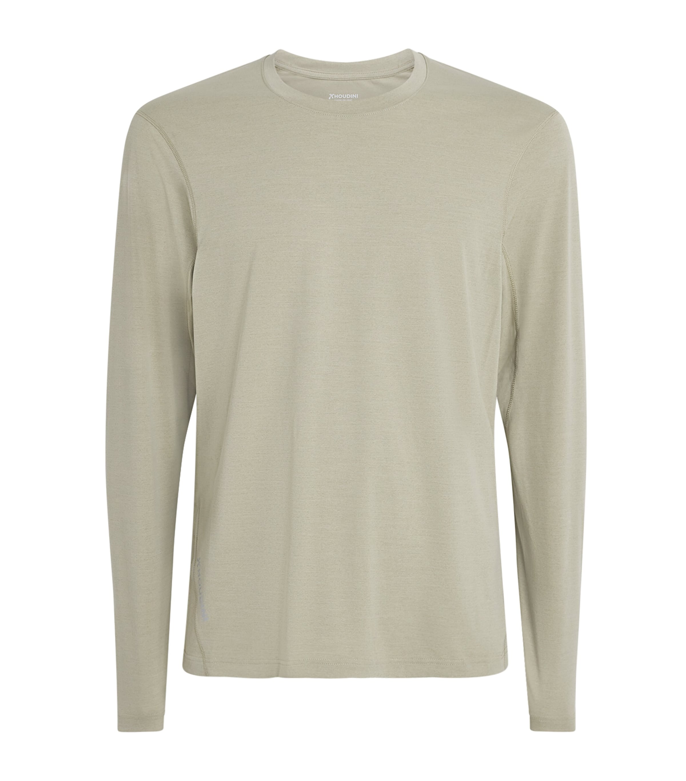 Houdini Mens Pace Air Long-Sleeve T-Shirt Powder Green