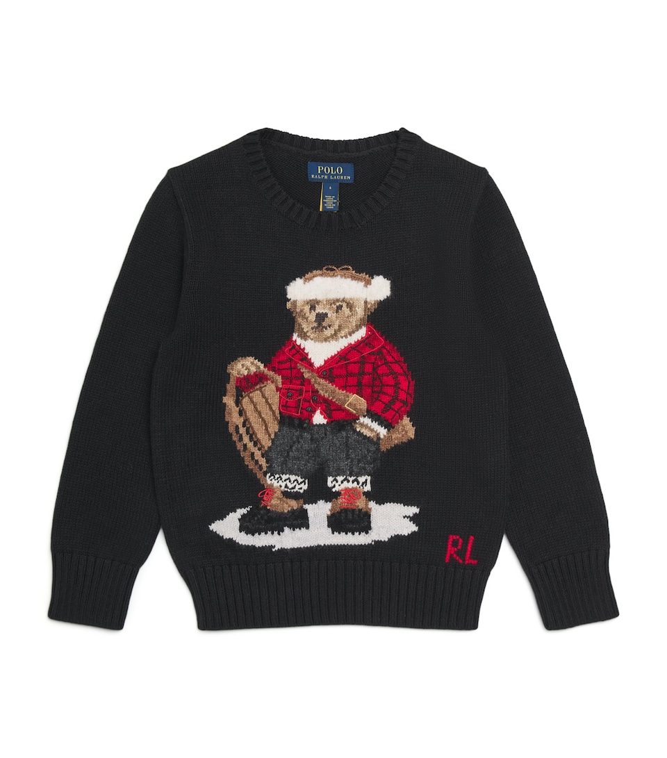 Cotton Sledge Polo Bear Sweater (2-7 Years)