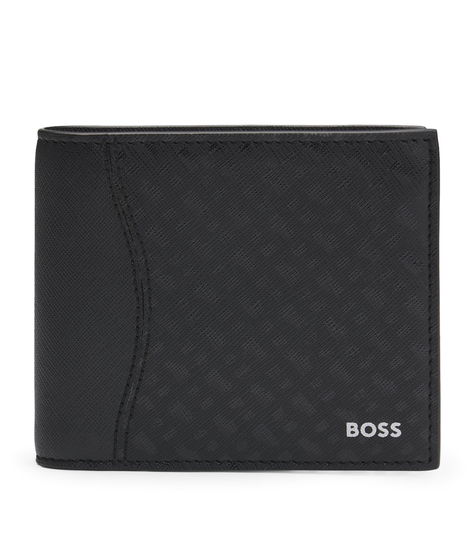 Leather Monogram Bifold Wallet